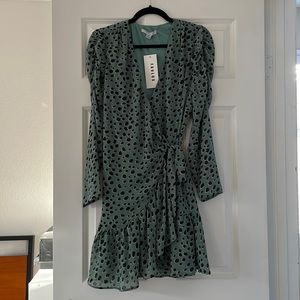 FavLux - Long-sleeve Wrap Dress - M